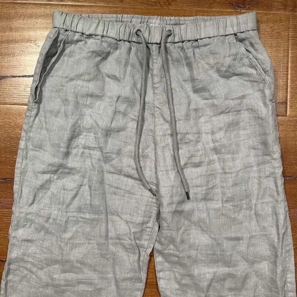 James Perse Wide Leg Pants Womens 1 S Gray Wide Leg Relaxed Fit Contemporary